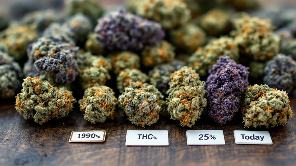 rising cannabis thc potency